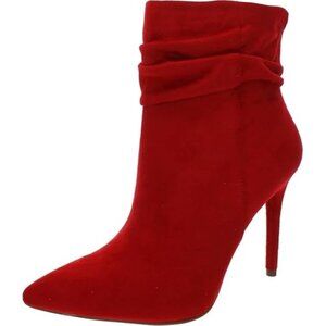 Jessica Simpson Womens Pointed Toe Faux Suede Booties
